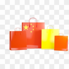 Shopping Bags With Flag - China Shopping Icon Png, Transparent Png - china png