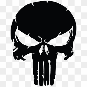 The Punisher Skull, Distressed Vinyl Graphic Decal - Punisher Skull, HD Png Download - punisher png