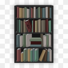 Free Bookshelf Cliparts, Download Free Clip Art, Free - Book Shelf Clip Art, HD Png Download - bookshelf png