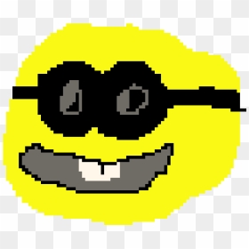 Minnion Emoji Cool Glasses - U Turn Pixel Art, HD Png Download - cool emoji png