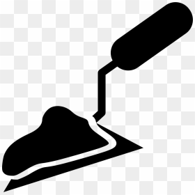Triangular Shovel With Liquid Concrete - Building Materials Icon Png, Transparent Png - concrete png