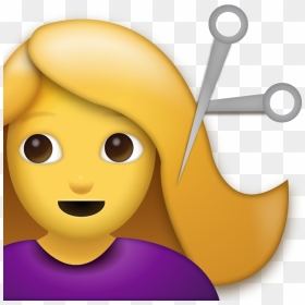 Iphone Haircut Emoji, HD Png Download - girl emoji png