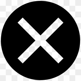 Wechat Staus Cancelled - Black Circle With X, HD Png Download - cancelled png