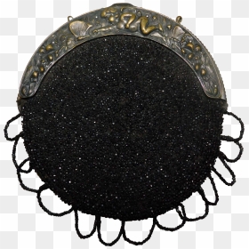 Antique Beaded Purse With Ornate Frame - Circle, HD Png Download - ornate frame png