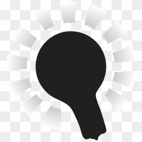 Lightbulb Black With Halo Clip Arts - Incandescent Light Bulb, HD Png Download - lightbulb icon png