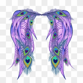 Transparent Peacock Png Images - Peacock Feather Angel Wings, Png Download - peacock feather png