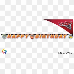 Happy Banner Png - Happy Birthday Banner Disney Cars, Transparent Png - happy birthday banner png