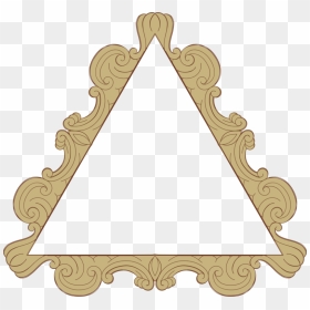 Picture Frame,rectangle,picture Frames - Ornate Triangle Frame, HD Png Download - ornate frame png