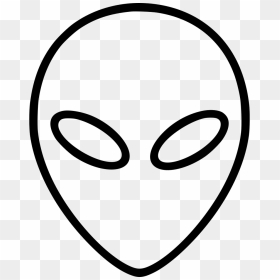 Alien Svg Head Clipart , Png Download - Icon Alien Head, Transparent Png - alien head png