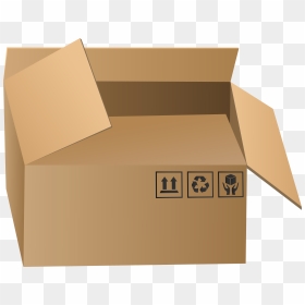 Open Packaging Box Png Clip Art, Transparent Png - cardboard box png
