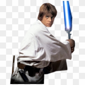 Luke Skywalker Star Wars Anakin Skywalker Obi-wan Kenobi - Luke Skywalker With Blue Lightsaber, HD Png Download - obi wan png