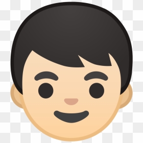 Boy Light Skin Tone Icon - Boy Emoji, HD Png Download - cartoon face png