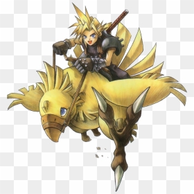 Cloud Strife Official Art, HD Png Download - chocobo png