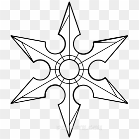 Weapon Drawing Shuriken - Shuriken Drawing, HD Png Download - shuriken png