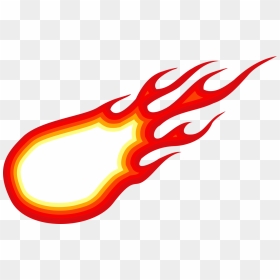 Comic Fireball Flame Vector 1 - Flame Vector Png, Transparent Png - blue fireball png