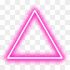 #hotpink #pink #neon #triangle #border #png #freetoedit - Transparent Neon Triangle Png, Png Download - pink border png