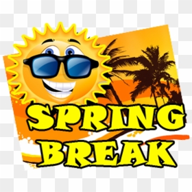Spring Break No School Clipart Clip Black And White - Spring Break School Out, HD Png Download - spring break png