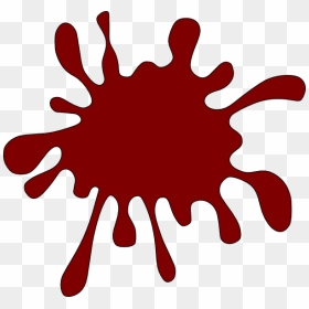 Blood Clipart Cartoon - Pink Paint Splat, HD Png Download - cartoon blood splatter png