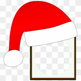 Square Santa Clipart - Santa Hat Borders, HD Png Download - santa sleigh silhouette png