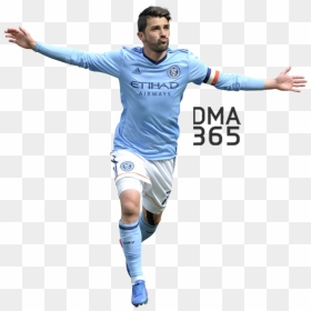 David Villa Png Transparent Image - David Villa Render, Png Download - soccer player png