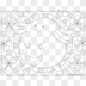 Mandala Coloring Pages Pokemon Mew , Png Download - Chansey Pokemon Coloring Page, Transparent Png - mew png