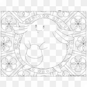 Mandala Coloring Pages Pokemon Mew , Png Download - Chansey Pokemon Coloring Page, Transparent Png - mew png