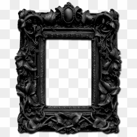 Ornate Black Picture Frame Png - Black Victorian Frame Png, Transparent Png - ornate frame png