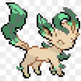 Pokemon Leafeon Pixel Art, HD Png Download - leafeon png