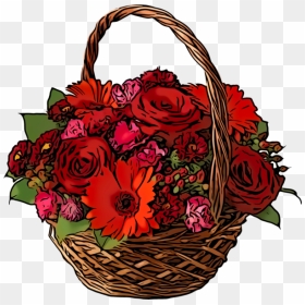 Transparent Flower Bouquet Cut Flowers For Valentines - Floribunda, HD Png Download - flower bouquet png