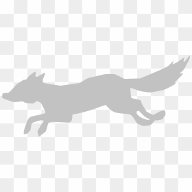 Grey Wolf Silhouette Vector Clipart - Baby Gray Wolf Silhouette, HD Png Download - wolf silhouette png