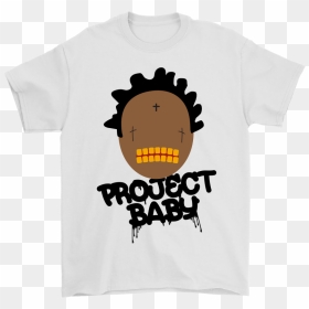 Kdkblk Kodak Black Project Baby Rap T Shirt - Cartoon, HD Png Download - kodak black png