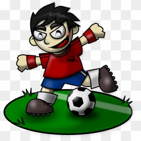 Soccer Kid Mascot, HD Png Download - soccer player png