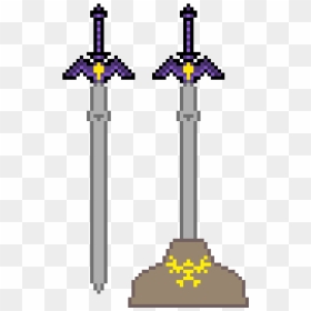 Sword , Png Download - Link's Master Sword Pixel Art, Transparent Png - master sword png