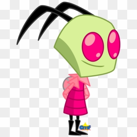 Happy Zim By Tiny Toons Fan Invader Zim Characters, - Invader Zim Zim Happy, HD Png Download - invader zim png