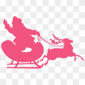 Clip Art, HD Png Download - santa sleigh silhouette png