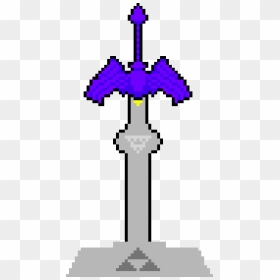 The Master Sword - Pixel Art, HD Png Download - master sword png