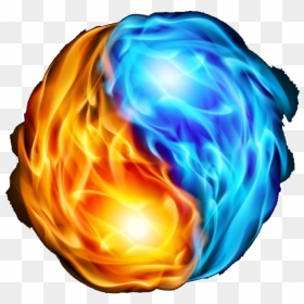 Fireball Clipart Fire Candle - My Twin Flame Ying Yang, HD Png Download - blue fireball png