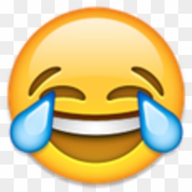 Iphone Emoticon Ios Crying Version - Crying Laughing Emoji Png, Transparent Png - iphone emojis png