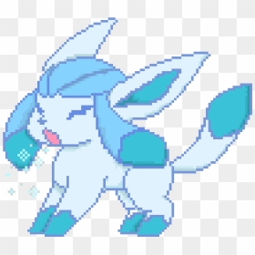 Pixel Glaceon Transparent , Free Unlimited Download - Pokemon Glaceon Grid Pixel Art, HD Png Download - glaceon png