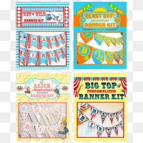 Pop Parties Shark Party Happy Birthday Banner Pool - Motif, HD Png Download - happy birthday banner png