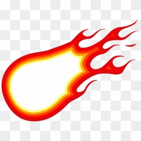 Comic Fireball Flame Vector 1 - Flame Vector Png, Transparent Png - vhv