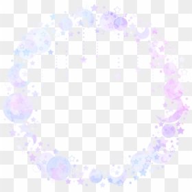 #circle #moon #stars #overlay #tumblr #aesthetic #purple - Aaron And Aphmau Background, HD Png Download - circle of stars png