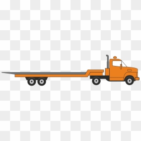 Cartoon Flat Bed Truck, HD Png Download - tow truck png