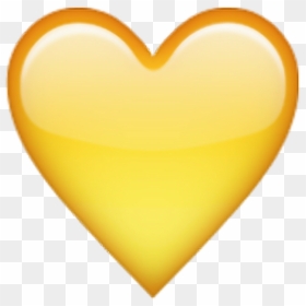 Yellow Tumblr Heart Emoji - Yellow Heart Emoji Png, Transparent Png - broken heart emoji png