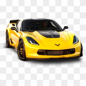 Yellow Chevrolet Corvette Z06 C7 Car Png Image - Chevrolet Corvette Png, Transparent Png - corvette png