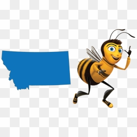 Bee Movie Barry B - Bee From The Bee Movie, HD Png Download - bee movie png
