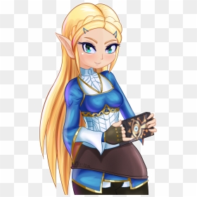 Nerd Zelda here Is A Quick Breath Of The Wild Zelda - Cartoon, HD Png Download - breath of the wild png