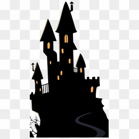 Halloween Costume Haunted Attraction Trick Or Treating - Halloween Background Free Scary, HD Png Download - haunted house png