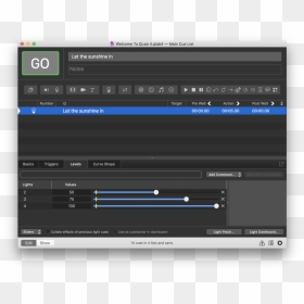 Levels - Qlab Cue Cart, HD Png Download - lightning effect png
