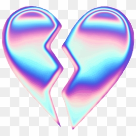 Broken Heart Clipart Picsart - Aesthetic Broken Heart Png, Transparent Png - broken heart emoji png